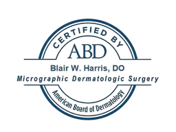 Certified by American Board of Dermatology for Micrographic Dermatologic Surgery